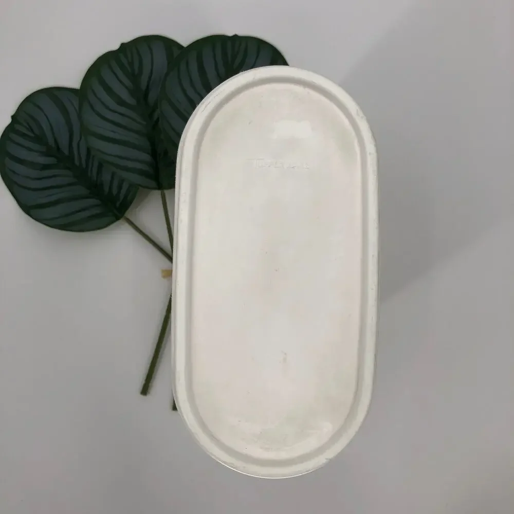 Vintage Tupperware White Snap Lid 9 3/4 Cups Module Mate 1614-21 Food Container